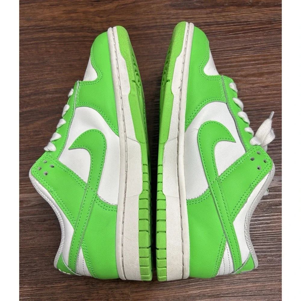 Nike Dunk Low Womens Size 7.5 White Green Strike Athletic Sneaker HV0842-133